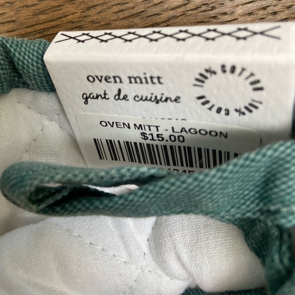 Danica Heirloom Oven Mitt, Lagoon - Picture 4 of 4